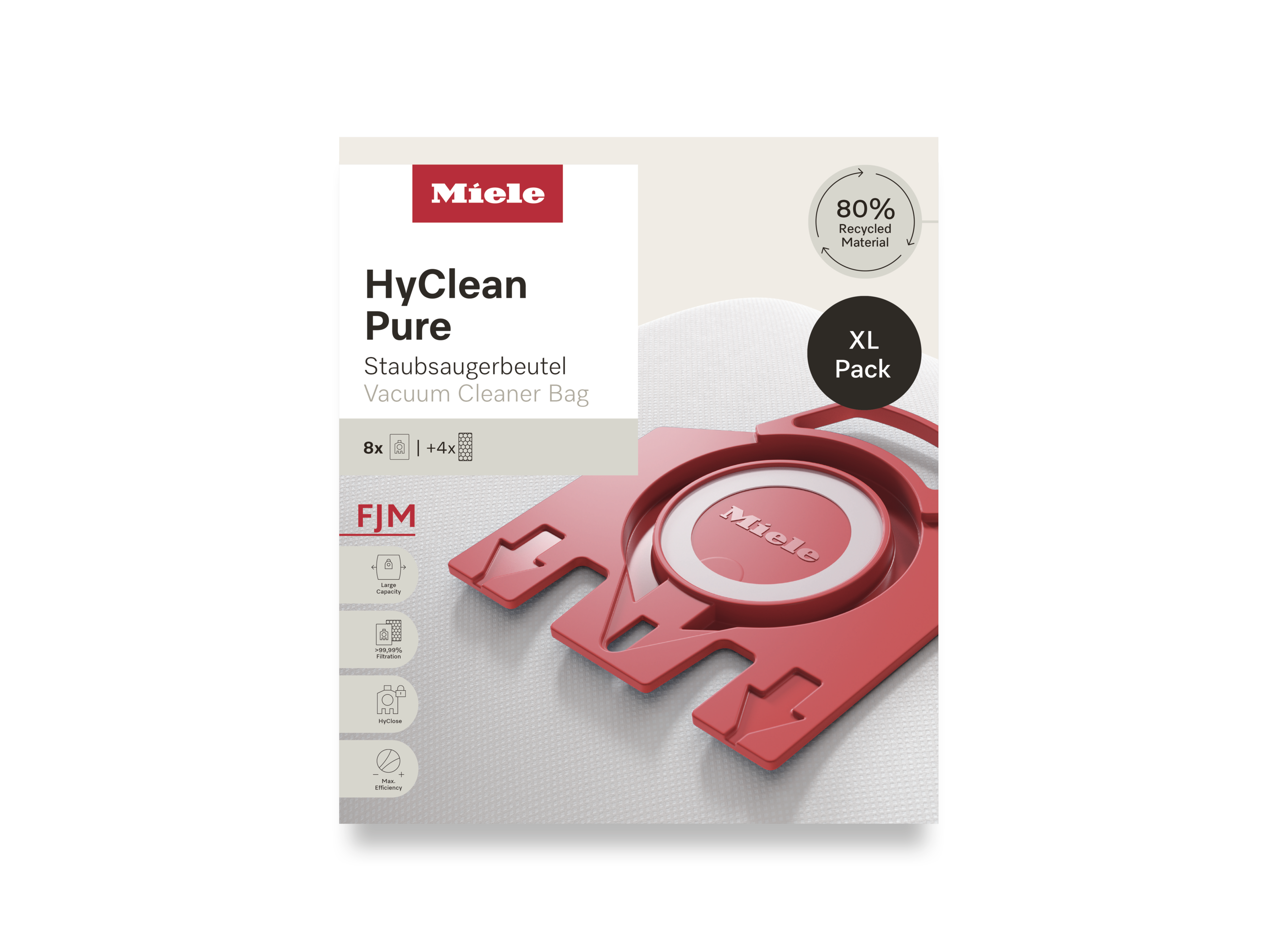Комплект мешков-пылесборников HyClean Pure FJN XL Miele купить в Кемерове | Всегда в наличии! | Артикул 12498160 | Официальный сайт
