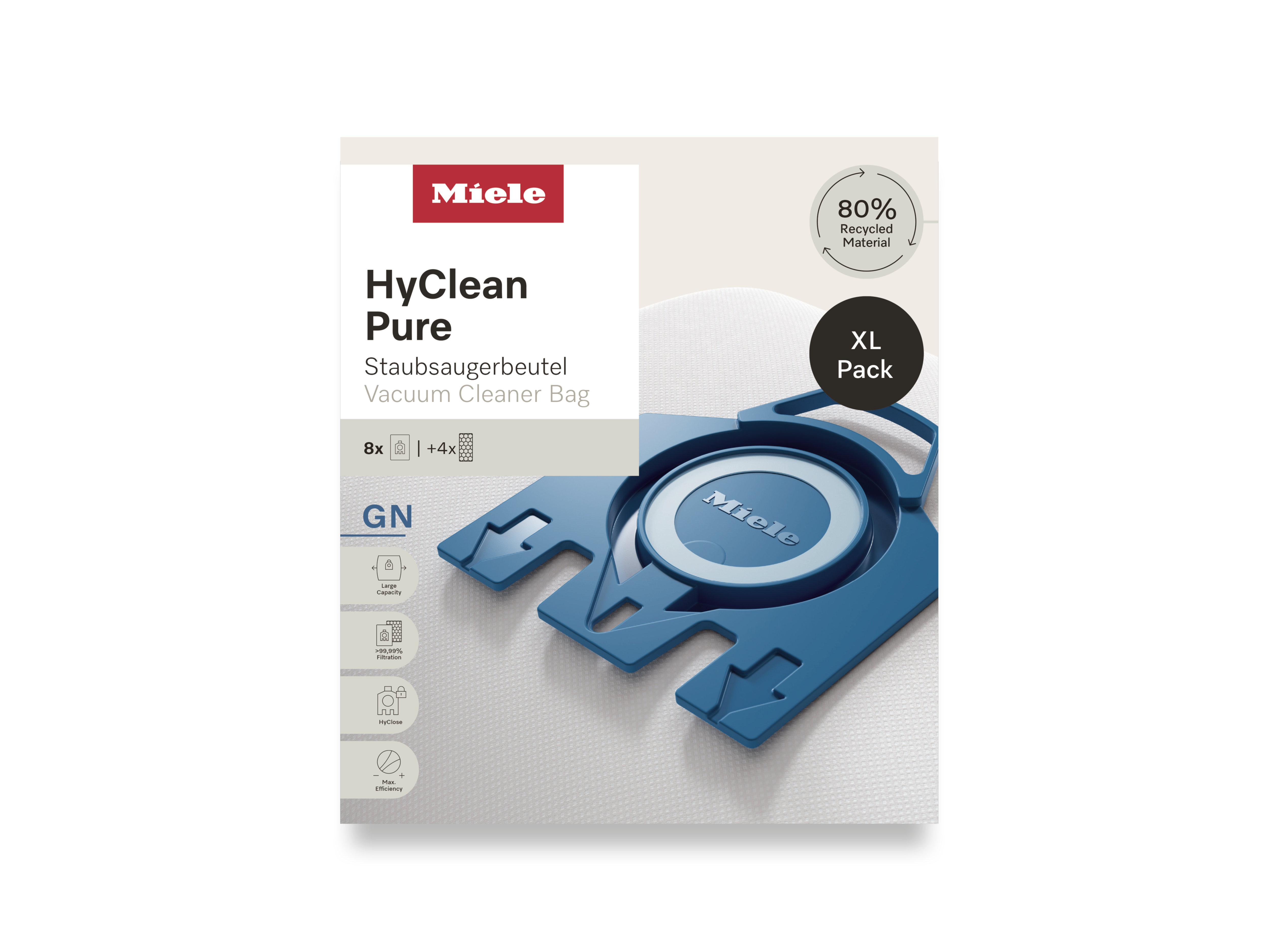 Комплект мешков-пылесборников HyClean Pure GN XL Miele купить в Кемерове | Всегда в наличии! | Артикул 12497870 | Официальный сайт
